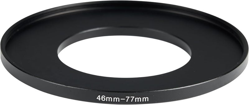 JOYTOLIN 46-77mm Metal Step-Up Ring Adapter Compatible with Mirrorless Cameras DSLR Lens, UV CPL ND Filter Thread Converter, Black - Image 2